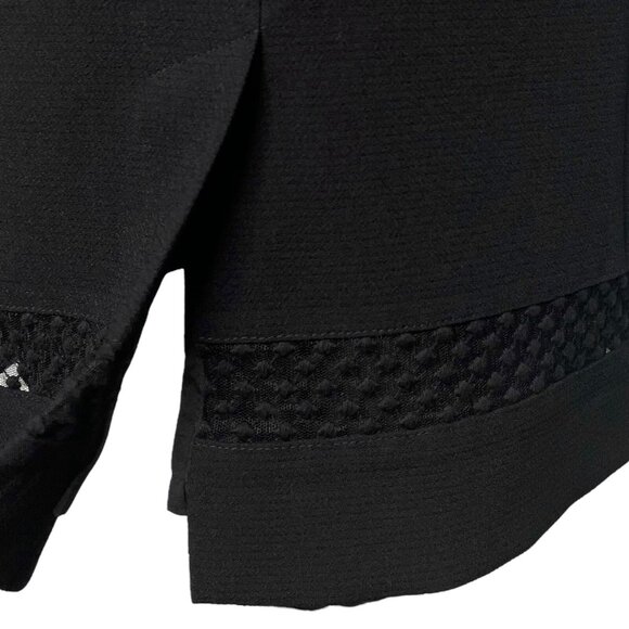 Talbots Womens Sheath Dress Size 4 Lined 3/4 Bell Sleeves Mesh Detail Zip Back - Picture 7 of 9